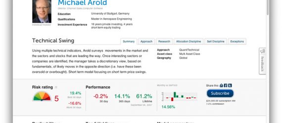 Preview image of the new Covestor site