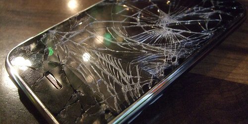 broken iphone