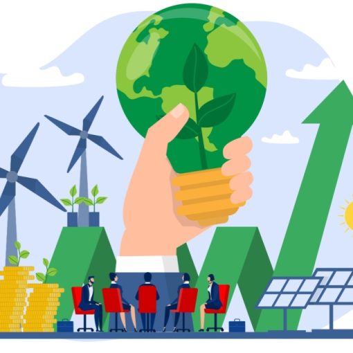 The image depicts esg sri concepts - earth-clean-green-energy