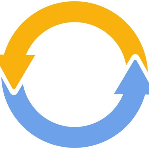 This is an image of two arrows going in a circular cycle