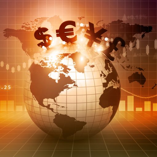 The images shows Currency Symbols in the World Markets