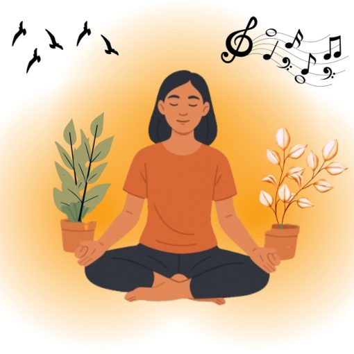 Image of a meditating woman