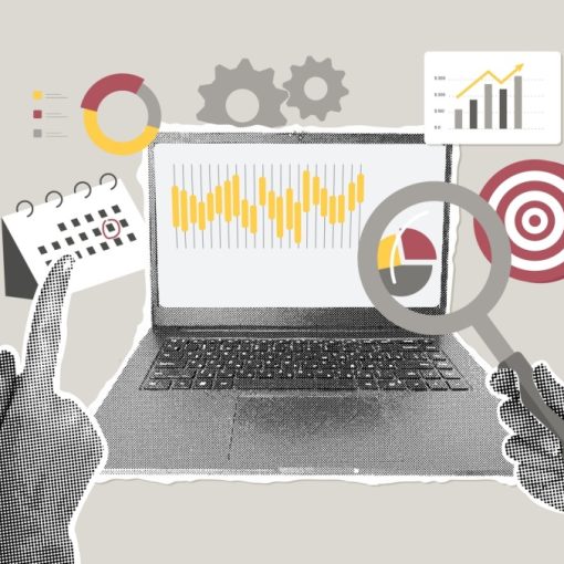 Graphic shows finance and business planning concept