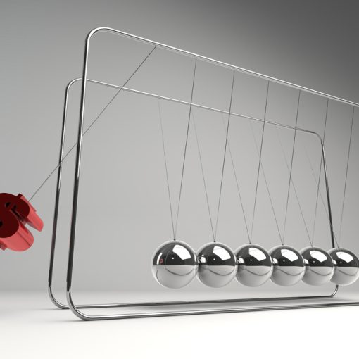 Image shows a dollar aimed at a pendulum series
