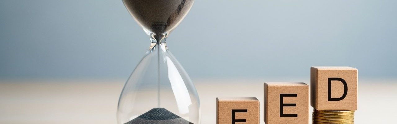 The image shows the letters FED next to an hourglass