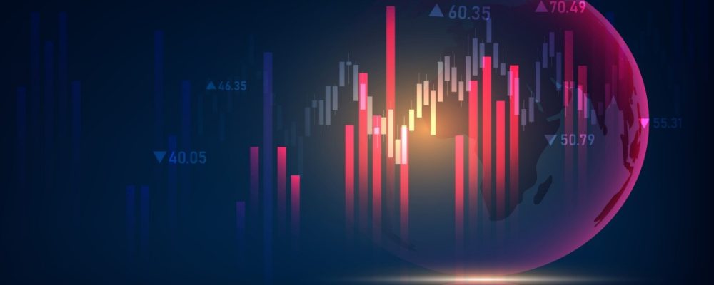 This is an image of world market graphs