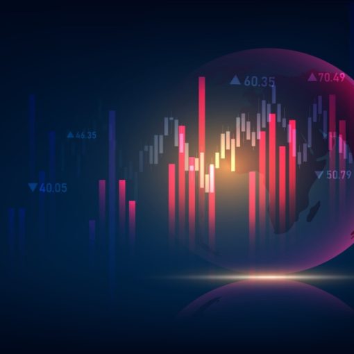This is an image of world market graphs