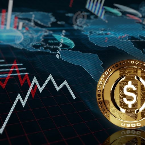Image shows Stablecoin standing next to world markets