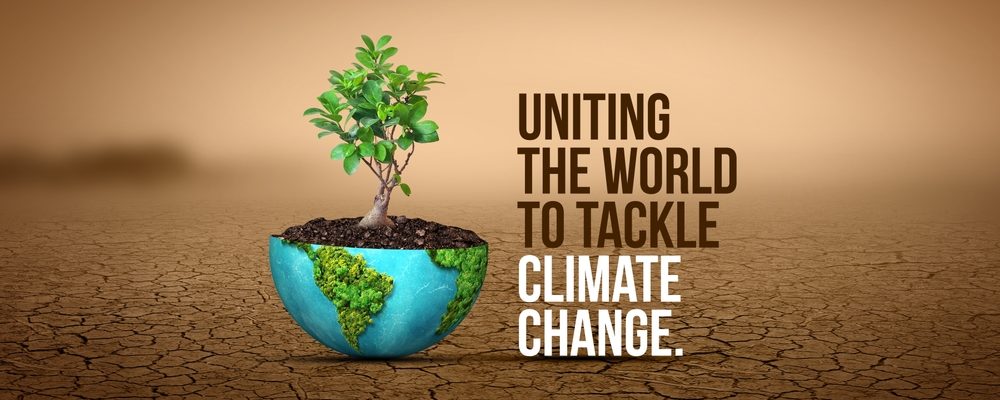 The image show climate change concept