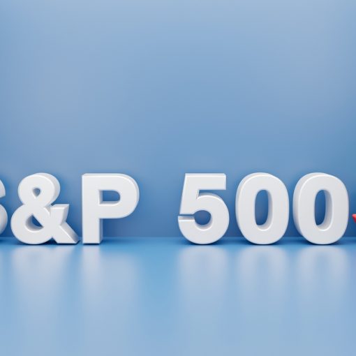 The image shows S&P500 letters in 3D