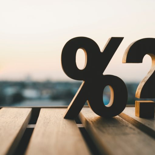 The image shows a question mark next to a percentage sign