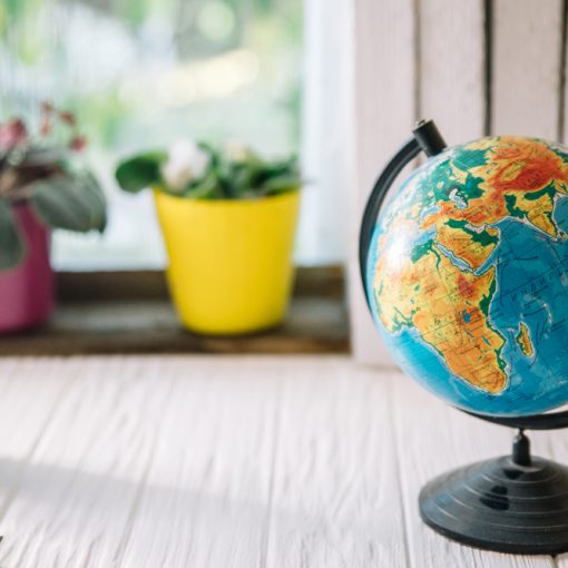 The image shows Globe with World Map