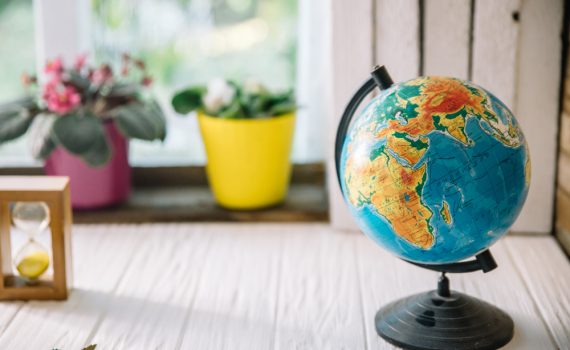 The image shows Globe with World Map