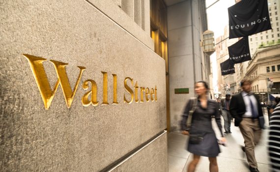 The picture shows Wall Street People Disturbed Look