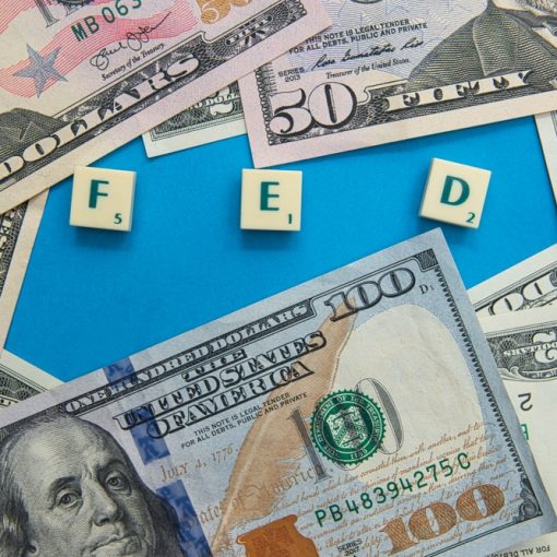 The image shows the FED letters