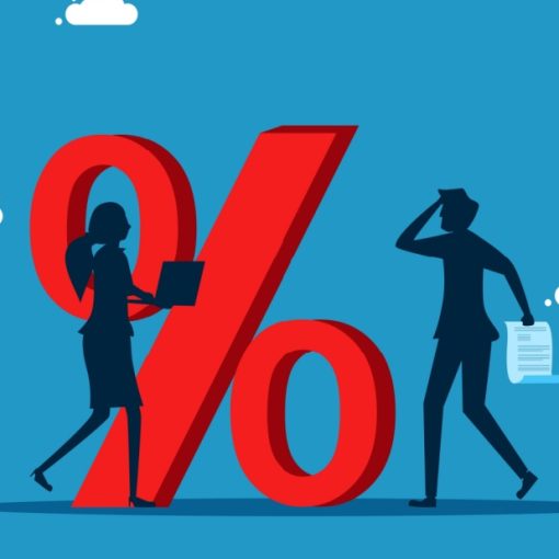 The image shows a rate cut percent