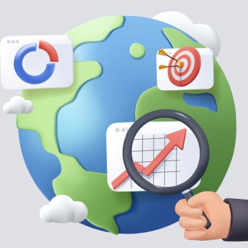 Vector shows globe economics