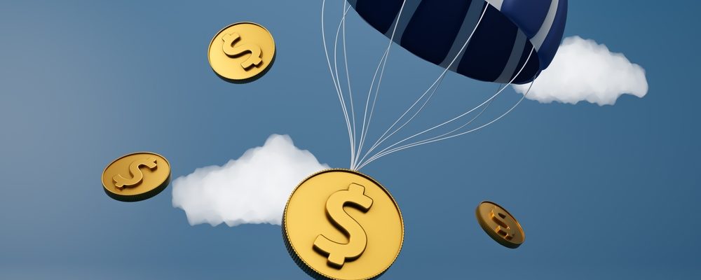 Image shows Growing Inflation concept - Coin Flying High