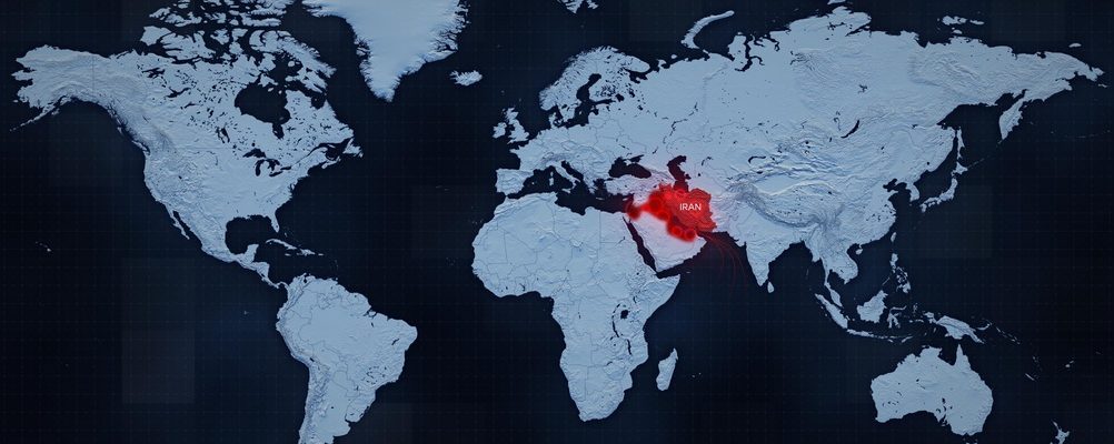World Map Depicting Airstrikes On Iran