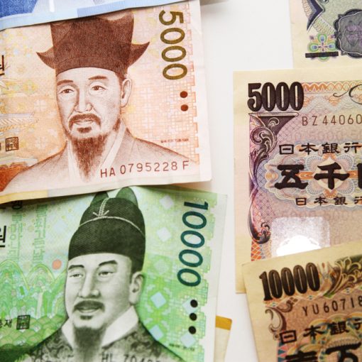 Korean Won And Japanese Yen