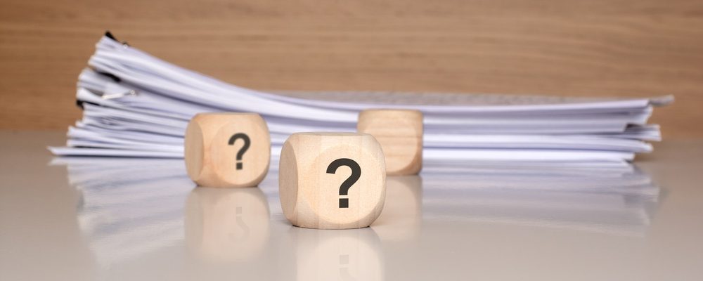 Questions Marks around Data Documents
