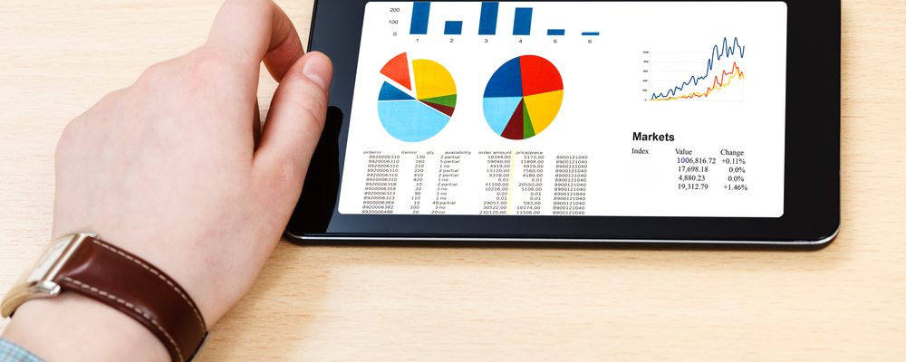 Sectors Portfolio Business Analytics on Screen