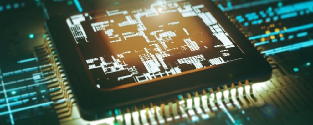 Circuit Glowing Chips