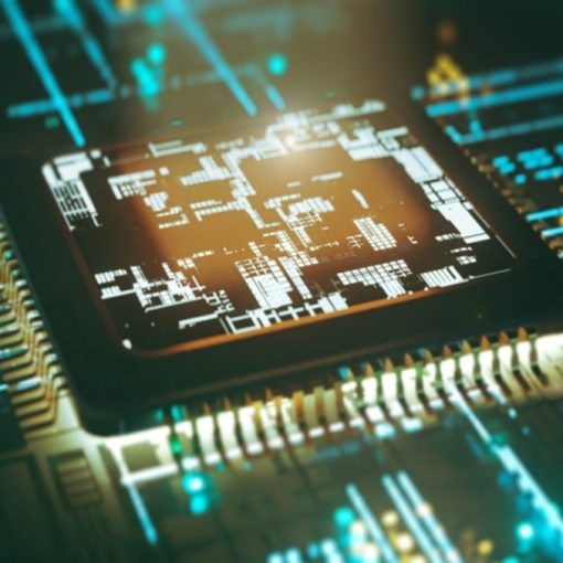 Circuit Glowing Chips