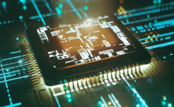 Circuit Glowing Chips