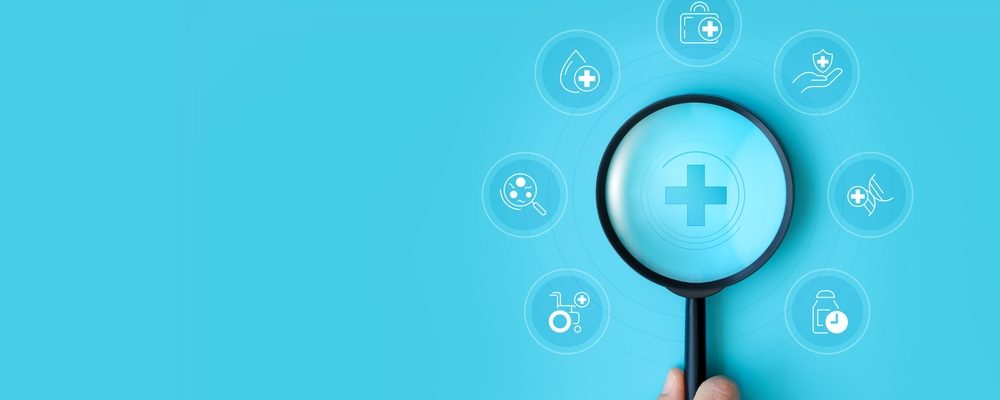 Magnifying Glass Healthcare Medical Icon