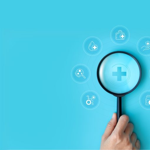 Magnifying Glass Healthcare Medical Icon
