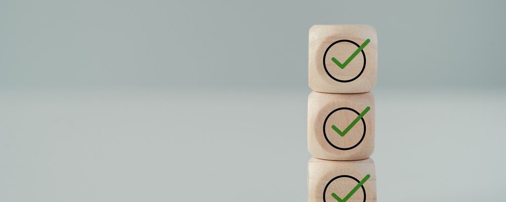 Three Dices Checkmarks